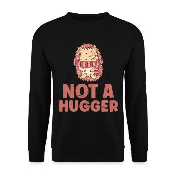 Pas un câlin pour un animal épineux - Sweat-shirt Unisexe - noir - Devant - Alina (178cm) & Michal (187cm)