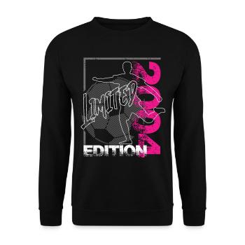 Limited Edition 2004 Limited Edition Football - Unisex Sweatshirt - black - Front - Alina (178cm) & Michal (187cm)