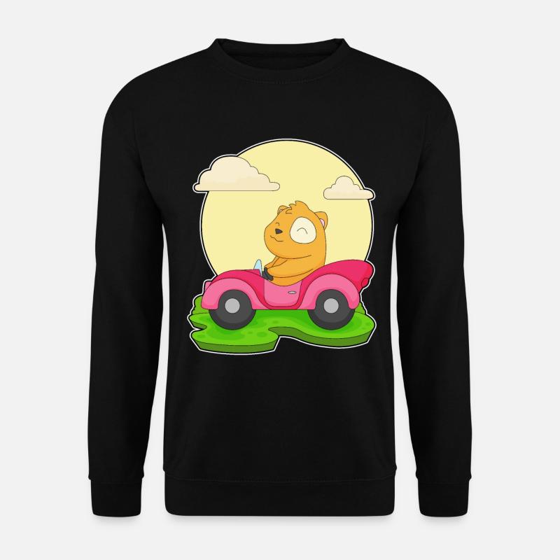 Hamster Auto - Unisex Pullover - Schwarz