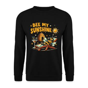 Bee lovers Beekeepers Nature lovers Beekeepers - Unisex Sweatshirt - black - Front - Alina (178cm) & Michal (187cm)