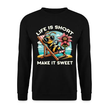 Amoureux des abeilles Apiculteurs Amis de la nature Apiculteurs - Sweat-shirt Unisexe - noir - Devant - Alina (178cm) & Michal (187cm)