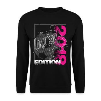 Limited Edition 2018 Limited Edition Fußball - Unisex Pullover - Schwarz - Vorne - Alina (178cm) & Michal (187cm)