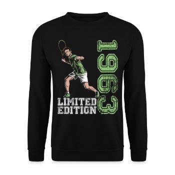 Édition limitée 1963 Édition limitée Tennis - Sweat-shirt Unisexe - noir - Devant - Alina (178cm) & Michal (187cm)