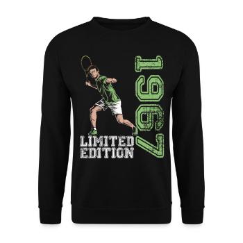 Edition Limitée 1967 Édition Limitée Tennis - Sweat-shirt Unisexe - noir - Devant - Alina (178cm) & Michal (187cm)