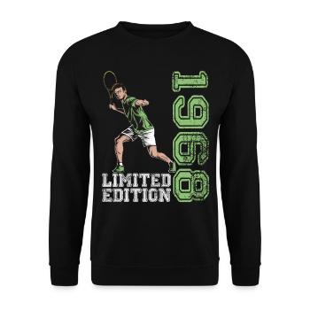 Limited Edition 1968 Limited Edition Tennis - Unisex Sweatshirt - black - Front - Alina (178cm) & Michal (187cm)
