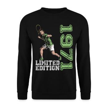 Édition limitée 1971 Édition limitée Tennis - Sweat-shirt Unisexe - noir - Devant - Alina (178cm) & Michal (187cm)
