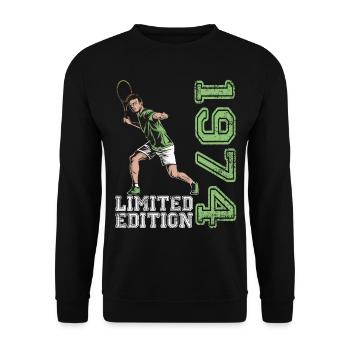 Édition limitée 1974 Édition limitée Tennis - Sweat-shirt Unisexe - noir - Devant - Alina (178cm) & Michal (187cm)