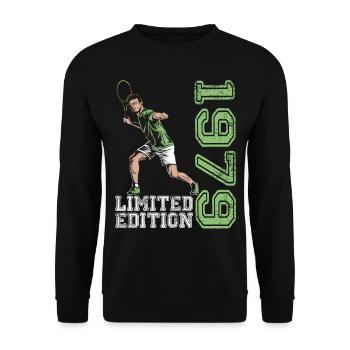 Limited Edition 1979 Limited Edition Tennis - Unisex Sweatshirt - black - Front - Alina (178cm) & Michal (187cm)