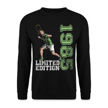 Edition Limitée 1985 Edition Limitée Tennis - Sweat-shirt Unisexe - noir - Devant - Alina (178cm) & Michal (187cm)