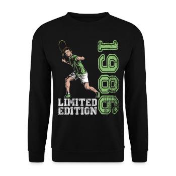 Limited Edition 1986 Limited Edition Tennis - Unisex Pullover - Schwarz - Vorne - Alina (178cm) & Michal (187cm)