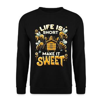 Amoureux des abeilles Apiculteurs Amis de la nature Apiculteurs - Sweat-shirt Unisexe - noir - Devant - Alina (178cm) & Michal (187cm)