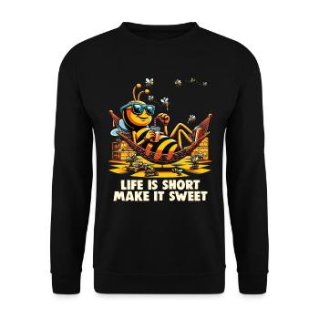 Amoureux des abeilles Apiculteurs Amis de la nature Apiculteurs - Sweat-shirt Unisexe - noir - Devant - Alina (178cm) & Michal (187cm)