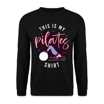 Instructeur de Pilates Professeur C’est - Sweat-shirt Unisexe - noir - Devant - Alina (178cm) & Michal (187cm)