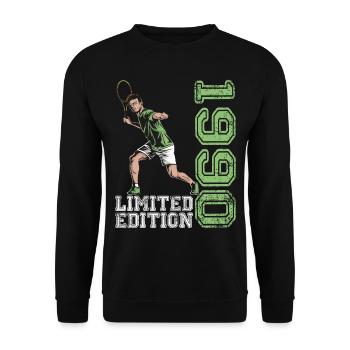 Édition limitée 1990 Tennis en édition limitée - Sweat-shirt Unisexe - noir - Devant - Alina (178cm) & Michal (187cm)