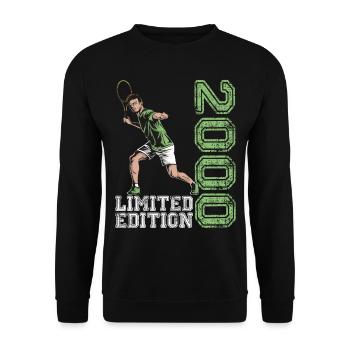 Limited Edition 2000 Limited Edition Tennis - Unisex Sweatshirt - black - Front - Alina (178cm) & Michal (187cm)