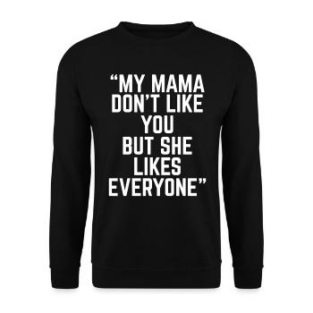 Songtexte Musikliebhaber Songwriter Musikfestival - Unisex Pullover - Schwarz - Vorne - Alina (178cm) & Michal (187cm)