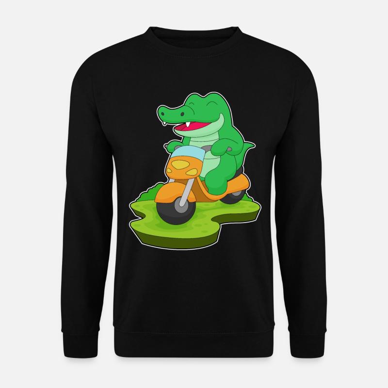 Crocodile Motorcycle - Unisex Sweatshirt - black