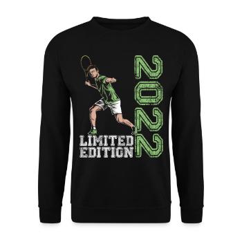 Limited Edition 2022 Limited Edition Tennis - Unisex Pullover - Schwarz - Vorne - Alina (178cm) & Michal (187cm)