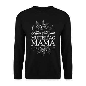 Mom Mother's Day Mom - Unisex Sweatshirt - black - Front - Alina (178cm) & Michal (187cm)