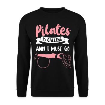 Pilates Instructor Teacher Pilates - Unisex Pullover - Schwarz - Vorne - Alina (178cm) & Michal (187cm)
