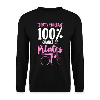 Pilates Instructor Teacher Today's - Unisex Pullover - Schwarz - Vorne - Alina (178cm) & Michal (187cm)
