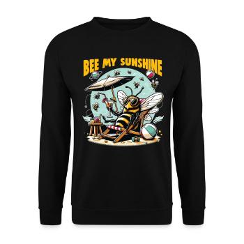 Bee Lovers Beekeepers Naturefriends Beekeepers - Unisex Sweatshirt - black - Front - Alina (178cm) & Michal (187cm)