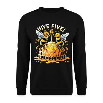 Amoureux des abeilles Apiculteurs Amis de la nature Apiculteurs - Sweat-shirt Unisexe - noir - Devant - Alina (178cm) & Michal (187cm)