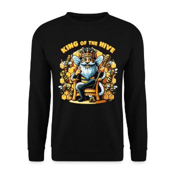 Bee Lovers Beekeepers Naturefriends Beekeepers - Unisex Sweatshirt - black - Front - Alina (178cm) & Michal (187cm)