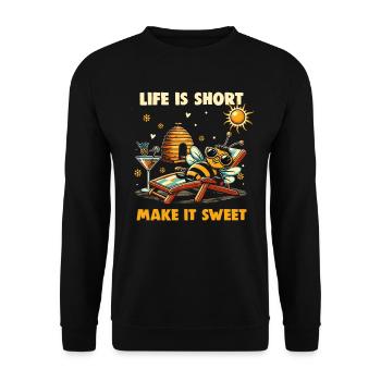 Amoureux des abeilles Apiculteurs Amis de la nature Apiculteurs - Sweat-shirt Unisexe - noir - Devant - Alina (178cm) & Michal (187cm)