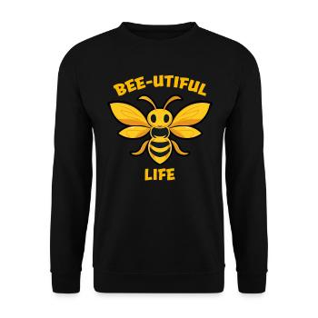 Bee Lovers Beekeepers Naturefriends Beekeepers - Unisex Sweatshirt - black - Front - Alina (178cm) & Michal (187cm)