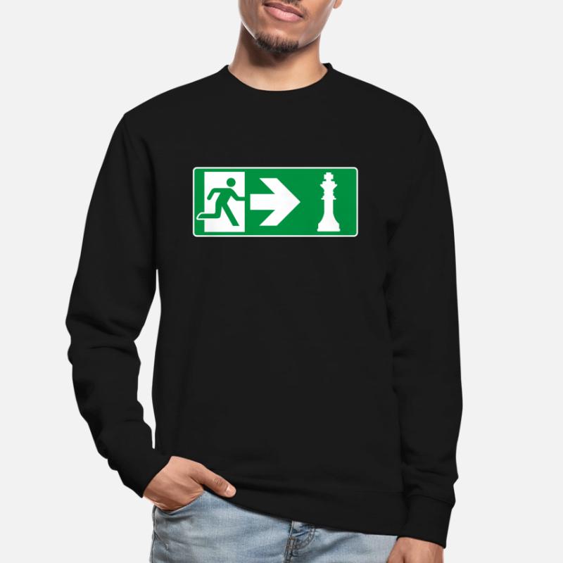Emergency Exit Chess Chess Player Unisex Sweatshirt
