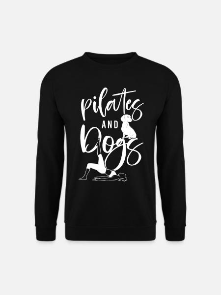 Pilates Instructor Teacher Dog - Unisex Sweatshirt - black