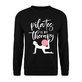 Pilates Instructor Teacher Pilates - Unisex Pullover - Schwarz - Vorne - Alina (178cm) & Michal (187cm)