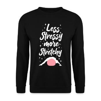 Pilates Instructeur Professeur Jeu de mots - Sweat-shirt Unisexe - noir - Devant - Alina (178cm) & Michal (187cm)