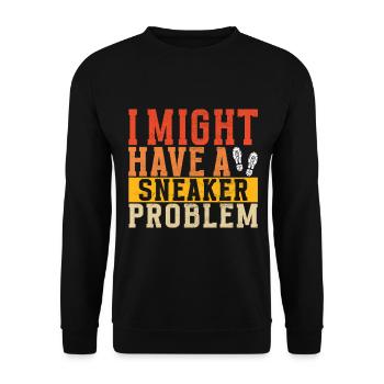 Sneakerhead Sneaker Collector - Unisex Sweatshirt - black - Front - Alina (178cm) & Michal (187cm)
