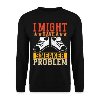 Sneakerhead Sneaker Collector - Unisex Sweatshirt - black - Front - Alina (178cm) & Michal (187cm)