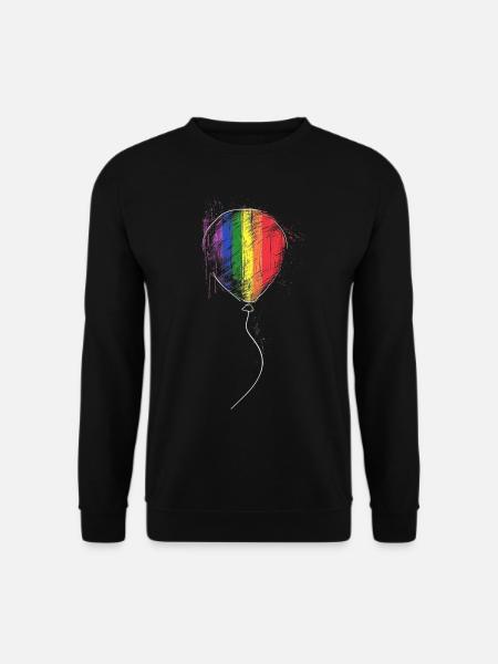 Ballons Peinture Art Coloré Graphique Oeuvre L - Sweat-shirt Unisexe - noir