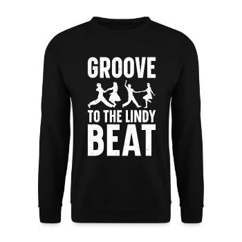Lindy Hop Tänzer Swing Tanzpaar Swing Dance - Unisex Pullover - Schwarz - Vorne - Alina (178cm) & Michal (187cm)