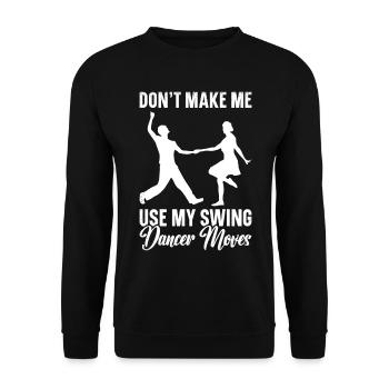 Lindy Hop Tänzer Swing Tanzpaar Swing Dance - Unisex Pullover - Schwarz - Vorne - Alina (178cm) & Michal (187cm)