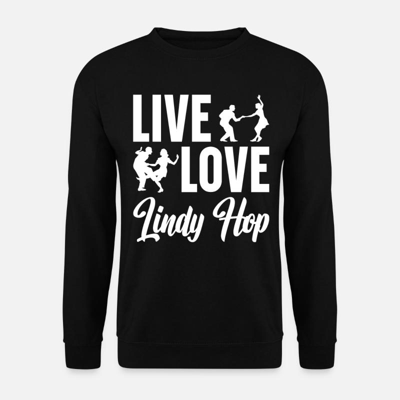 Lindy Hop Tänzer Swing Tanzpaar Swing Dance - Unisex Pullover - Schwarz