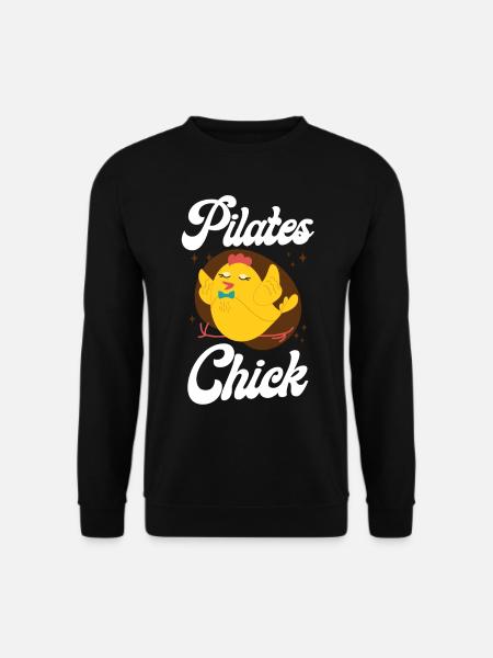 Pilates Instructor Teacher Chicken - Unisex Sweatshirt - black