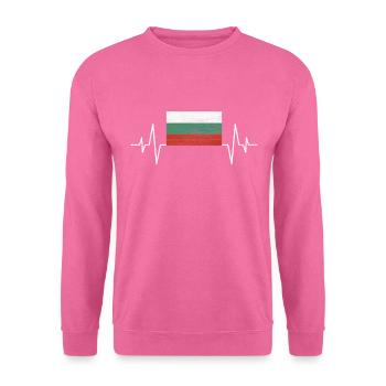 Battement de cœur de la Bulgarie - Sweat-shirt Unisexe - rose - Devant