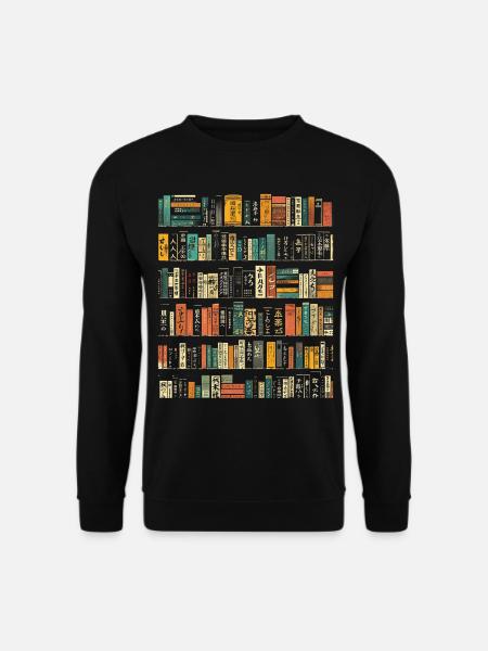 Buch Bunte Kunst Text Grafikmotiv Buch - Unisex Pullover - Schwarz