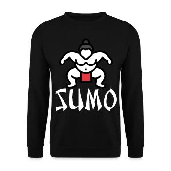 Sumo - Unisex Sweatshirt - black - Front - Alina (178cm) & Michal (187cm)