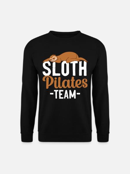 Pilates Instructor Teacher Sloth - Unisex Sweatshirt - black