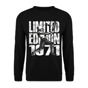 Édition limitée 1971 Édition limitée Cricket - Sweat-shirt Unisexe - noir - Devant - Alina (178cm) & Michal (187cm)