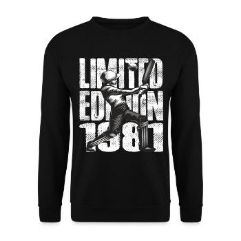 Édition limitée 1981 Édition limitée Cricket - Sweat-shirt Unisexe - noir - Devant - Alina (178cm) & Michal (187cm)