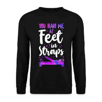Instructeur de Pilates Professeur que vous avez eu - Sweat-shirt Unisexe - noir - Devant - Alina (178cm) & Michal (187cm)