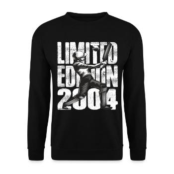 Limited Edition 2004 Limited Edition Cricket - Unisex Sweatshirt - black - Front - Alina (178cm) & Michal (187cm)