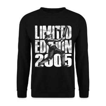 Limited Edition 2005 Limited Edition Cricket - Unisex Pullover - Schwarz - Vorne - Alina (178cm) & Michal (187cm)
